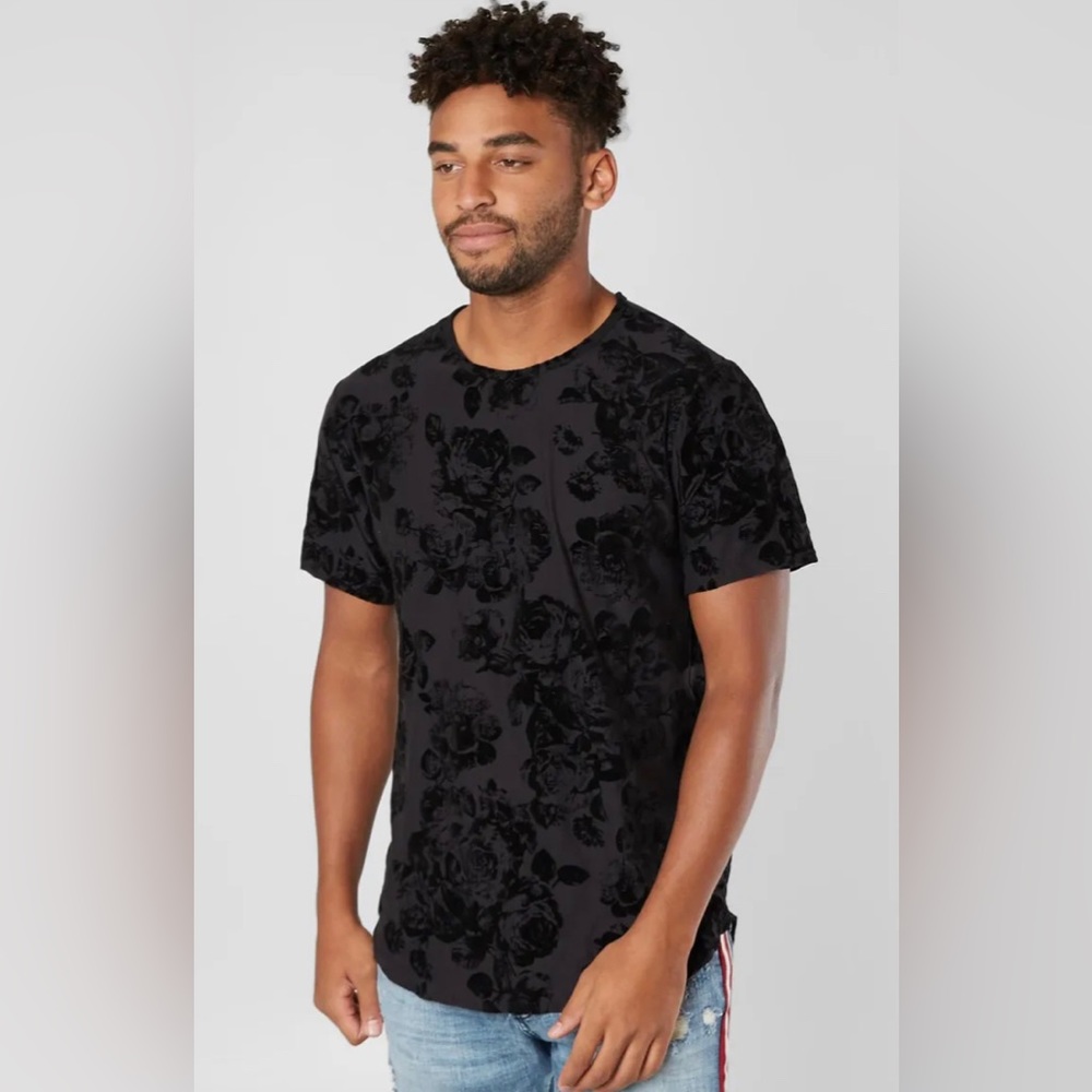 Rustic Dime black rose shirt